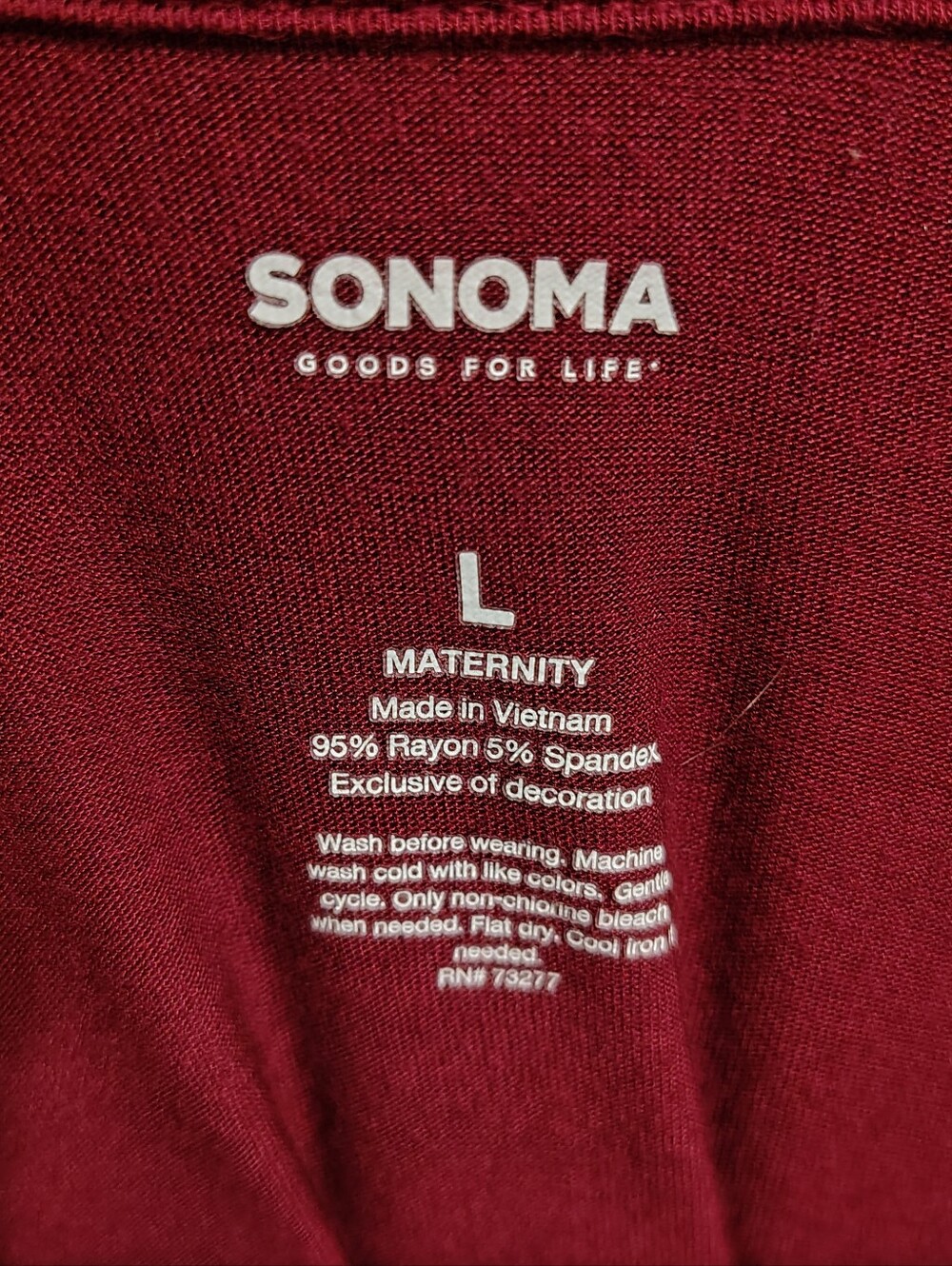 Set Of 3 Long Sleeve Sonoma Maternity Tops, Large. Navy, Grey And Berry - Picture 4 of 8